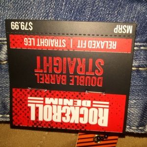 Rock & Roll Denim double barrel straight jeans